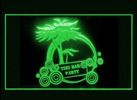 Tiki Bar Party 2 LED Neon Sign